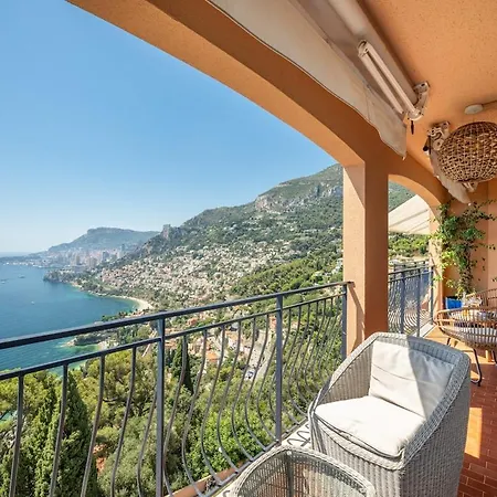 Lägenhet Le Coq Grace Kelly - Parking - Ac - Amazing View Roquebrune-Cap-Martin
