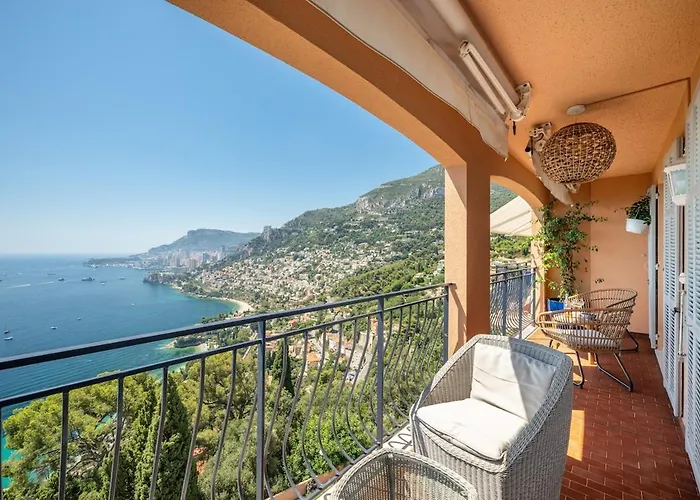 شقة Le Coq Grace Kelly - Parking - Ac - Amazing View روكوبرُن كاب مارتي